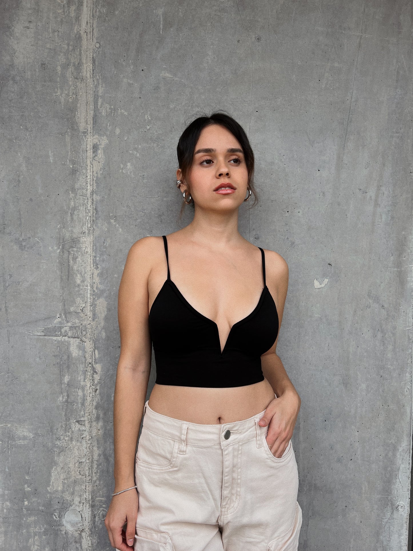 Croptop Natasha Black